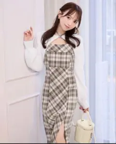ミシェルマカロン チェックミニワンピース SCC0433X Mサイズ - メルカリ