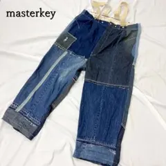masterkey リメイクデニムサロペット オールインワン ビッグ ワイド 