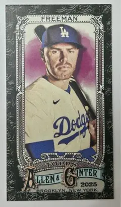 フリーマン ミニブラックパラ Allen & Ginter 2025 Topps