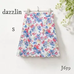 dazzlin 花柄スカート S フレア ミニ丈 春夏 レディース 美品