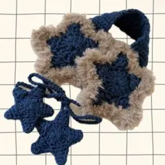 【残り1点】星のイヤーマフ デニムブルー Y2K ウィッシュコア