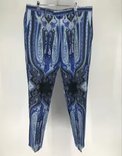 エトロ　パンツ　54　リネン100　ペイズリー　イタリア製のサムネイル
