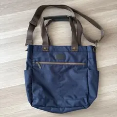 CROCODILE ネイビー ショルダーバッグ