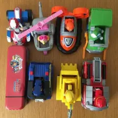 パウ・パトロール 車両7台セット　ペンケース付き