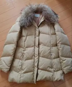 troislapaix ベージュ ファー付き ダウンジャケット L