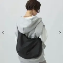 LEPSIM　レプシィム　ラウンドBIGショルダー　ショルダーバッグ　黒