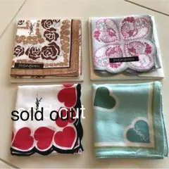 新品未使用 ４枚セット イブサンローラン ハンカチ