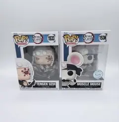 Funko POP! 鬼滅の刃 宇髄天元 筋骨隆々ねずみ 1533 1536