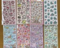 【値下げ】お得な8枚セット硬いシールぷくっとシールぷくぷくシール
