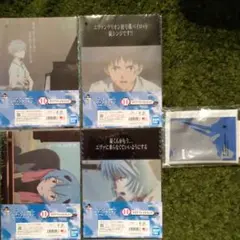 エヴァンゲリオン一番くじクリアファイル4種+サコッシュ綾波 黒波 シンジ カヲル
