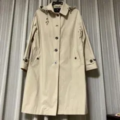 Aquascutum ベージュ フード付きレインコート