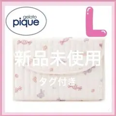 ジェラートピケ 母子手帳ケース Lキャンディ クマ柄 ピンク 新品タグ付き