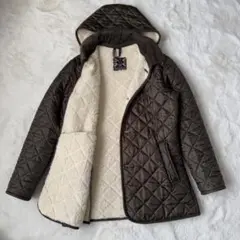 ラベンハム　イギリス製　2way キルティングジャケット　カーキ　38