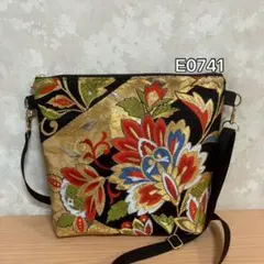 ✦E0741✦ハンドメイド✦着物✦帯✦リメイク✦ fショルダーバッグ