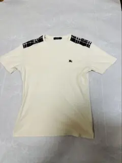 バーバリーブラックレーベルホースロゴ刺繍 Tシャツノバチェック　M