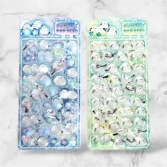 《おまけ付》 シマエナガ 3D立体シール 2枚セット しまえなが 小鳥 かわいい