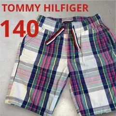 TOMMY HILFIGER チェック柄 ハーフパンツ 140cm ゴムパンツ