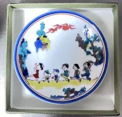 新品】九谷焼 青郊窯 サザエさん展 タマ 行進 豆皿2枚セット サザエ