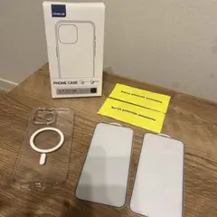 iPhone 15 Pro Maxスマホケース クリア 保護フィルム 2枚