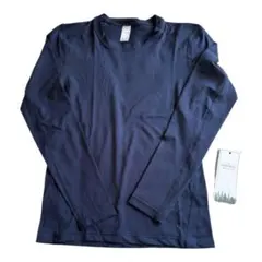 スポーツ インナー アンダー キッズ140 ネイビー サッカー 野球 長袖 丸首