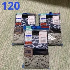 新品　ボクサーブリーフ120 6枚セット　恐竜 迷彩