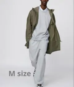 UNIQLO C スウェットワイドパンツ　 M グレー03