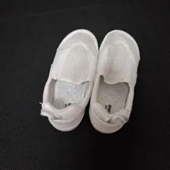 イフミー ホワイト メッシュ スリッポン 上履き