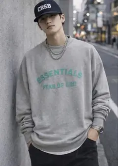 【美品】FOG ESSENTIALS エッセンシャルズ ロンT グレー M