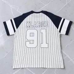 XLARGE ／ベースボールシャツ 91 ストライプ Sサイズのサムネイル