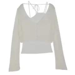 Ameri VINTAGE LAYERED KNIT CARDIGAN TOPのサムネイル