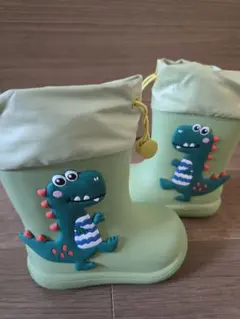 恐竜デザインのレインブーツ 14cm