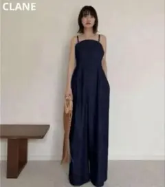 CLANE ネイビー サロペットのサムネイル