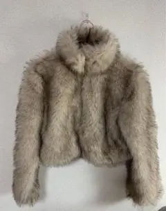 h&m クロップドフラッフィジャケット