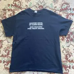 メッセージ　ギルダン　ビンテージ　古着　Tシャツ　ブラック　グッドレギュラー