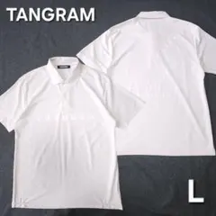 美品 タングラム 半袖ゴルフポロシャツ パステルピンク L 速乾 ビッグロゴのサムネイル