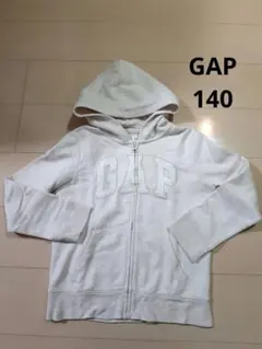 【GAP KIDS】パーカー 白 裏起毛 140