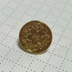 サクラ柄　金色 花模様 シーリングスタンプヘッド