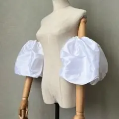 ウェディングドレス　パフスリーブ　つけ袖