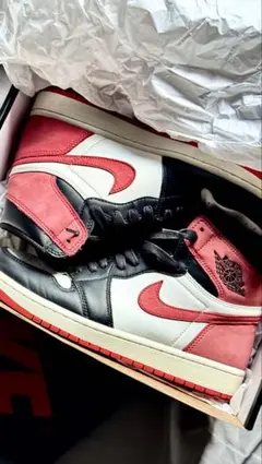 Nike Air Jordan 1 track red 赤/黒/白 ハイカット