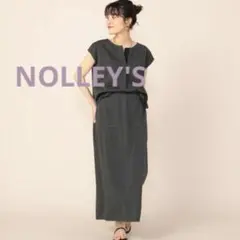 ノーリーズNOLLEY'S 裏毛タイトミディスカート