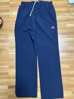 adidas ジャージ パンツ ネイビー ピンクロゴのサムネイル