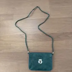 ダークグリーン ショルダーバッグ