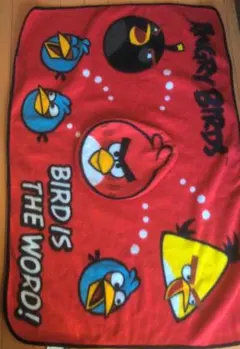 ★☆Angry Birds☆フード付きフリースポンチョ＆ブランケット☆★
