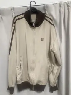 【ネンネストア】トラックジャケット Lサイズ　ブラウン ワンポイント刺繍