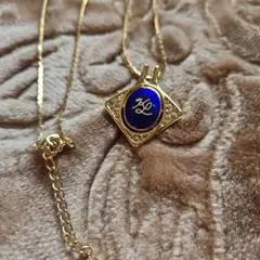 即購入可 ネックレス ゴールド系 青系