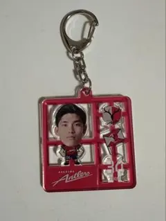 鹿島アントラーズ プラモデル風キーホルダー　徳田誉選手