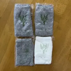 足袋 タビ 4足セット グレー ねずみ色 ホワイト 白色