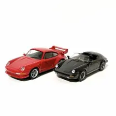 京商　1/64 ポルシェ 2台セット 911 GT2 スピードスターのサムネイル