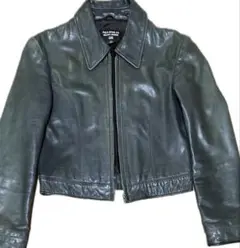 Polo レザージャケット ダークグリーン