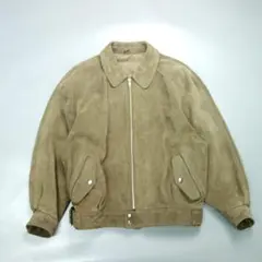 496 90s B sur a 短丈 スエードレザー ハリントンジャケット